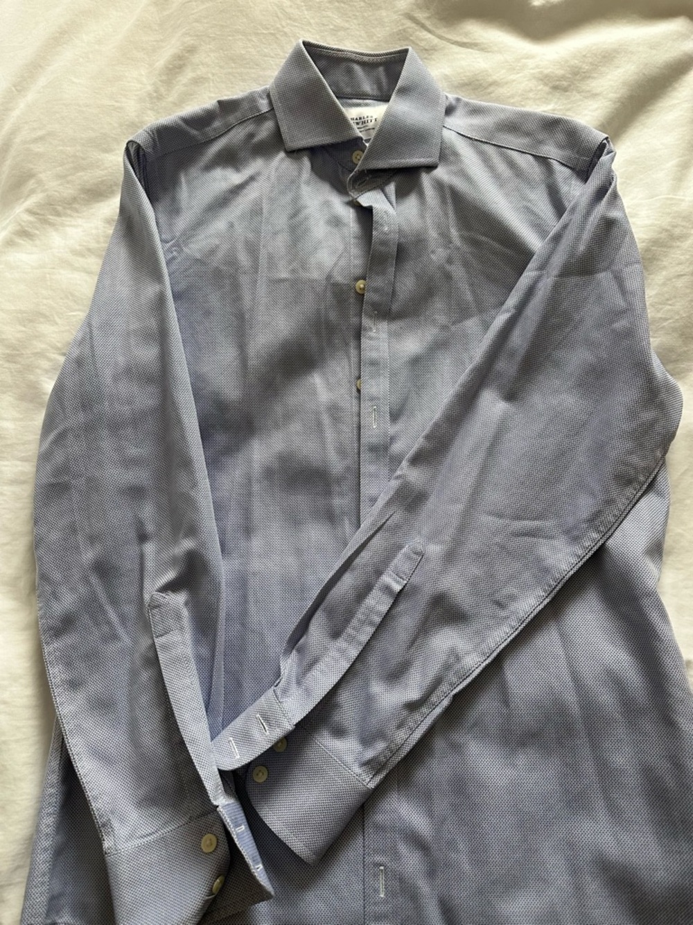 Charles Tyrwhitt Light Blue Dress Shirt - Classic Collar